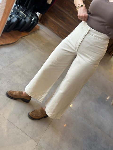 Wide Leg Jean Krem