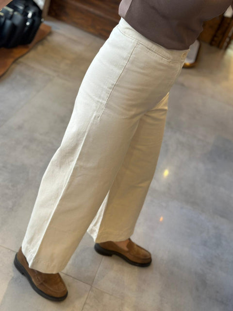 Wide Leg Jean Krem
