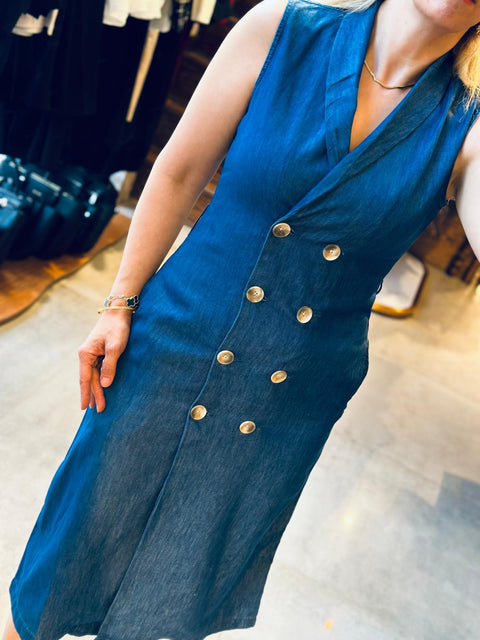 Mavi Tencel Blazer Elbise
