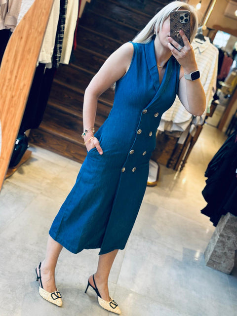 Mavi Tencel Blazer Elbise
