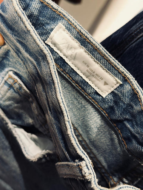 Geniş Paça Açık Mavi Kot Pantolon