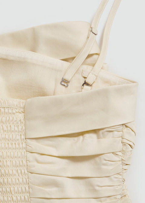 Pilise Detaylı Crop Top
