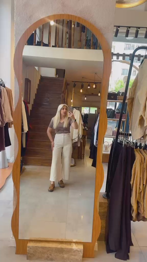 Wide Leg Jean Krem