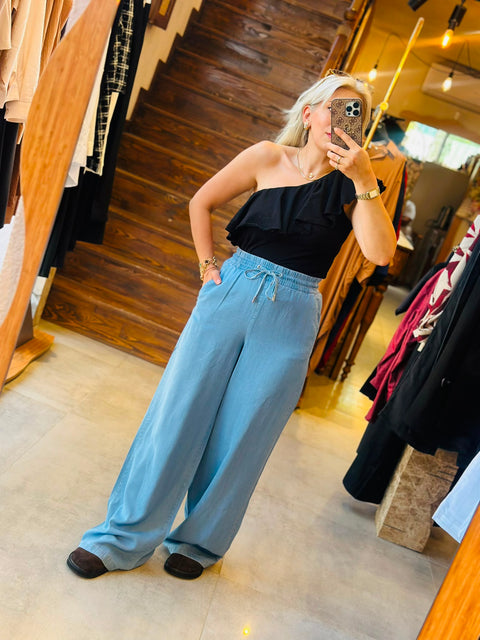 Zara Tencel Kot Pantolon
