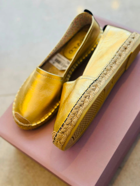 Derimod Altın Metalik Espadril
