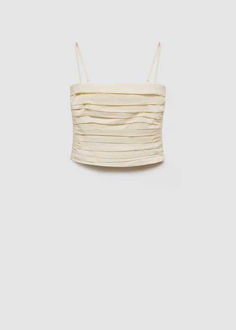 Pilise Detaylı Crop Top